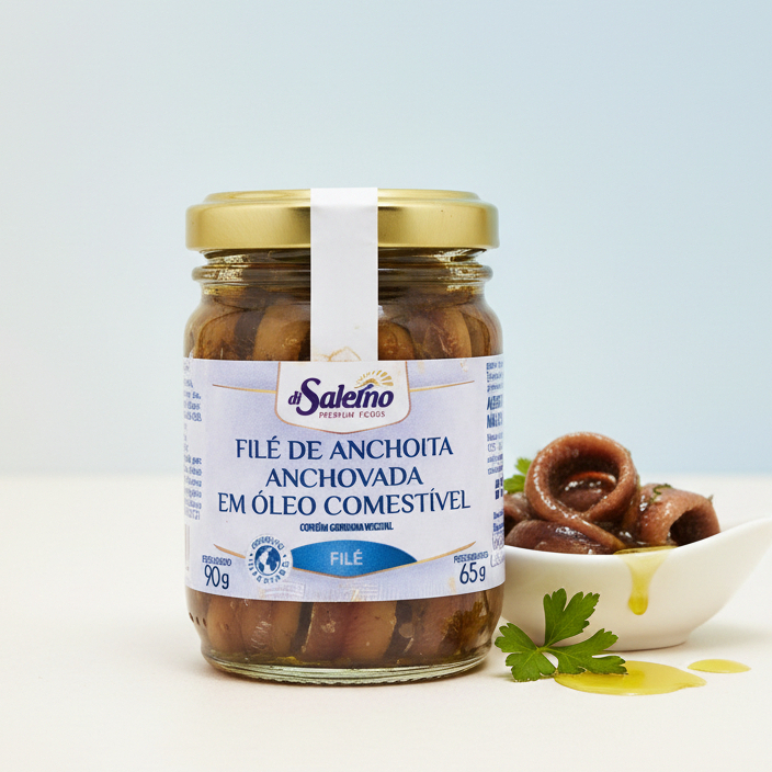File de Anchova  Argentino Di Salerno vidro 90g