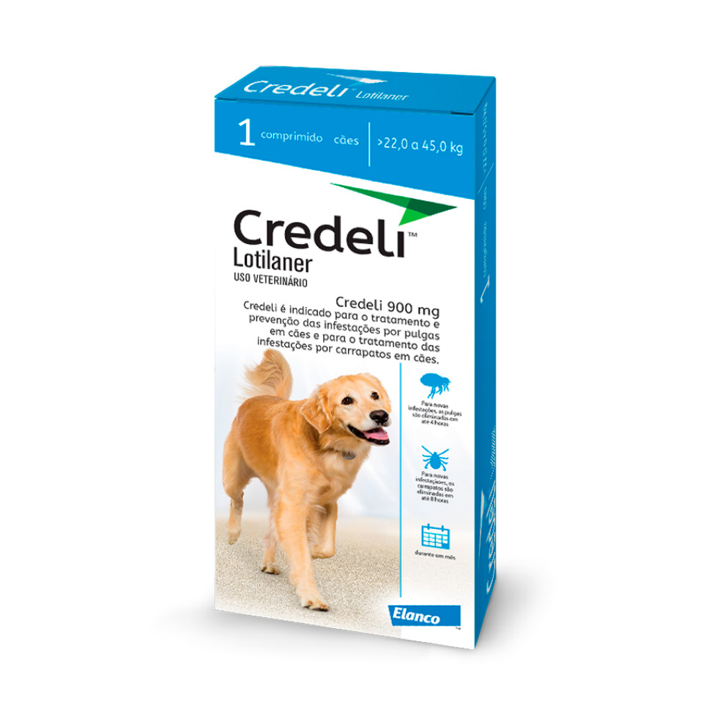Antipulgas Credeli Elanco Cães 22 A 45kg 1 Comprimido em Oferta na Shopee