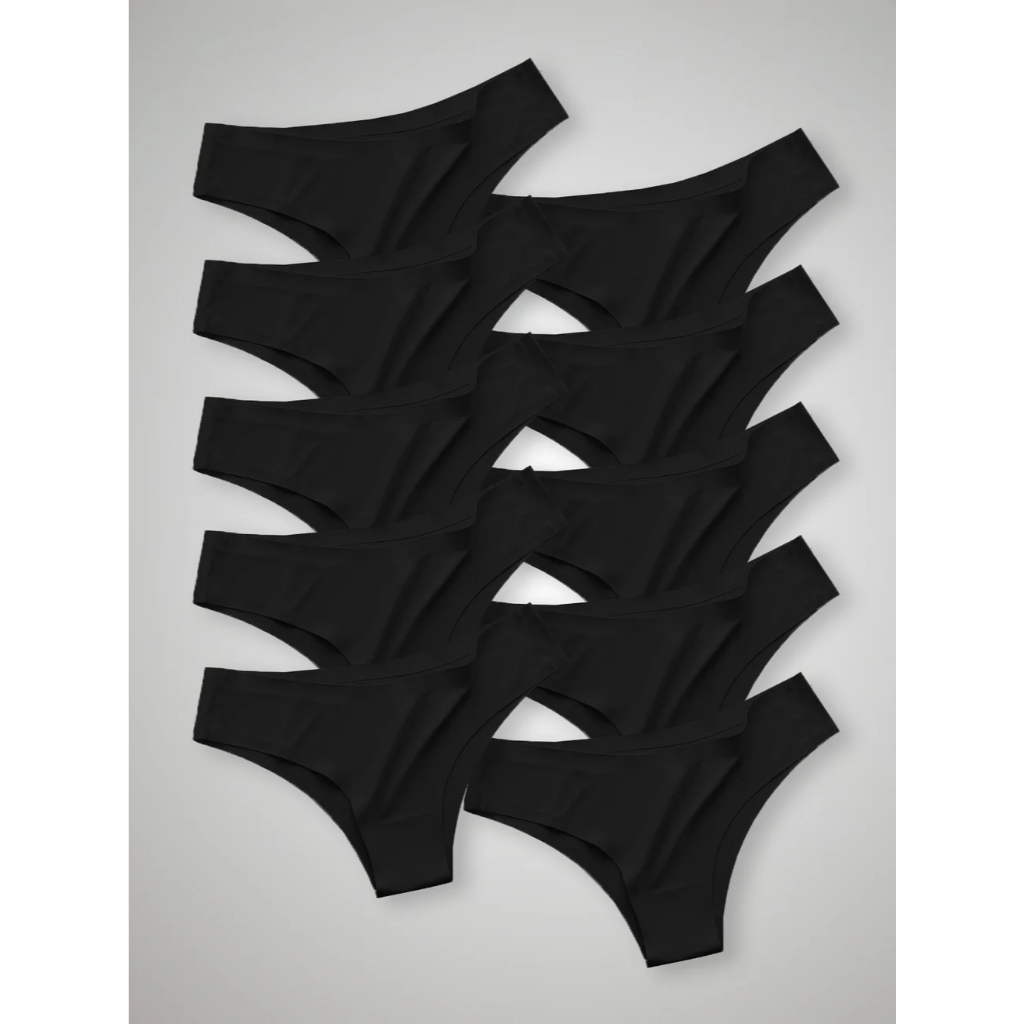 Kit com 10 Calcinhas Biquini Sem Costura Segunda Pele em Oferta na Shopee