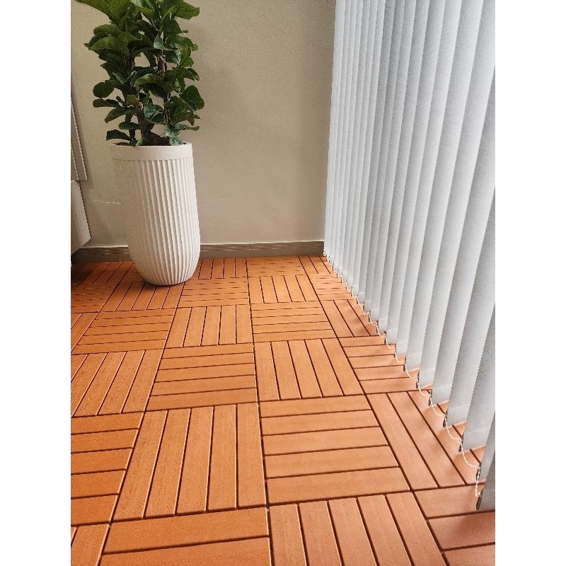 Kit 36 Deck Plástico modular jardim sauna banheiro varanda