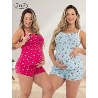 Kit 2 Baby Doll Amamentação Click Abertura Alça Reforçada Não Machuca Conforto Dia a Dia Gestante em Oferta na Shopee