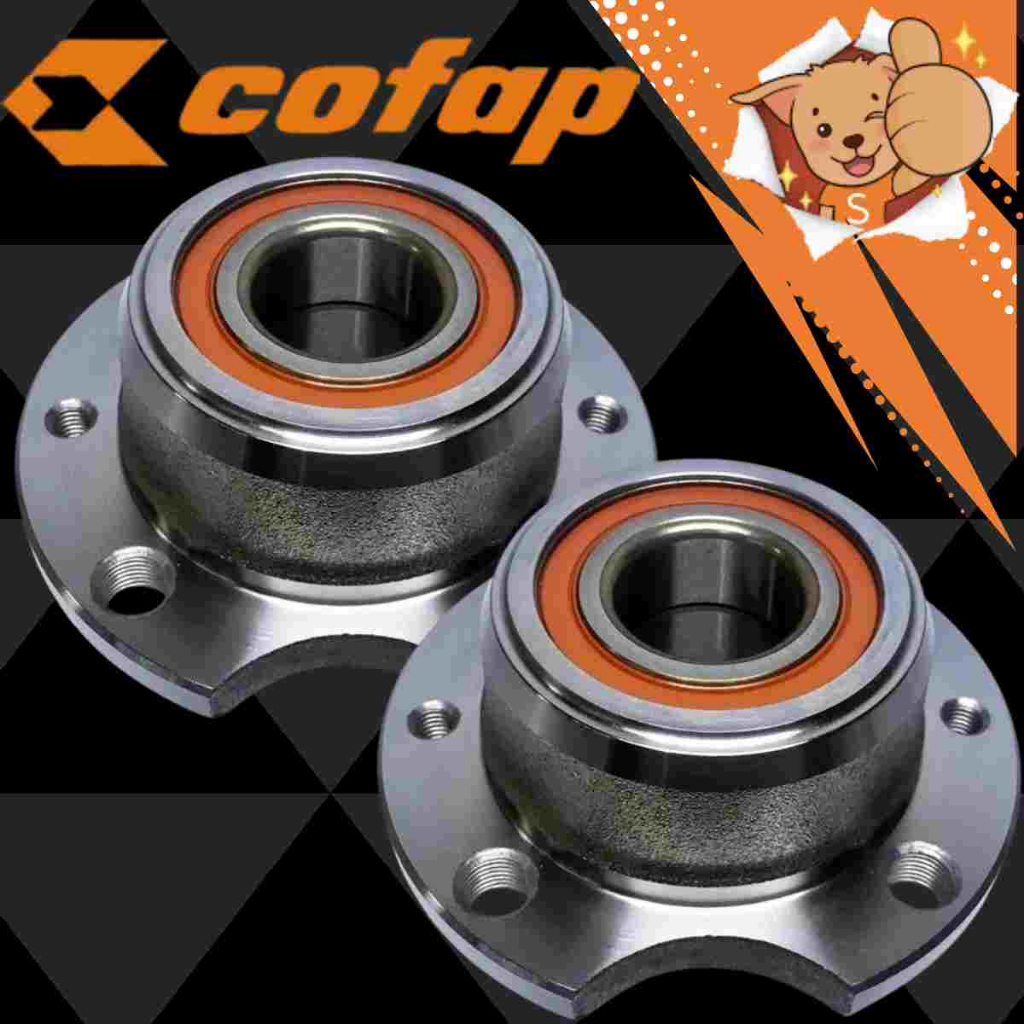 Par Cubo de Roda Traseiro Tipo Uno 147 Premio Original Cofap Com Rolamento Sem ABS