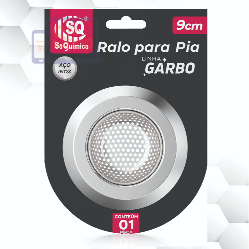 Ralinho Cestinha Para Pia Da Cozinha Em Inox Com Borda Ralo 9cm em Oferta na Shopee