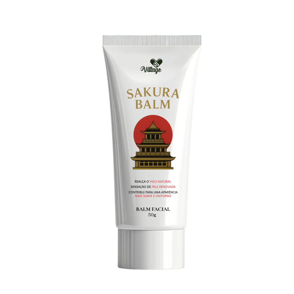 Balm Vittage Sakura | Toque Asiático em Oferta na Shopee