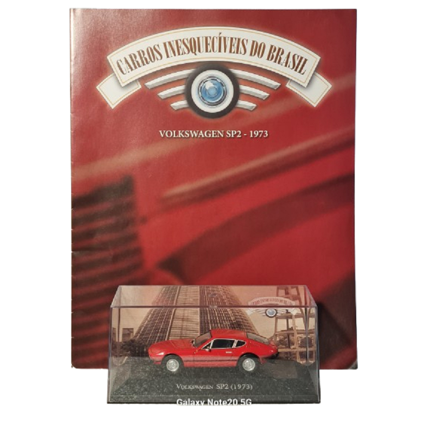 1973 VOLKSWAGEN SP2 CARROS INESQUECIVEIS DO BRASIL ALTAYA 1:43 ACRILICO COM REVISTA