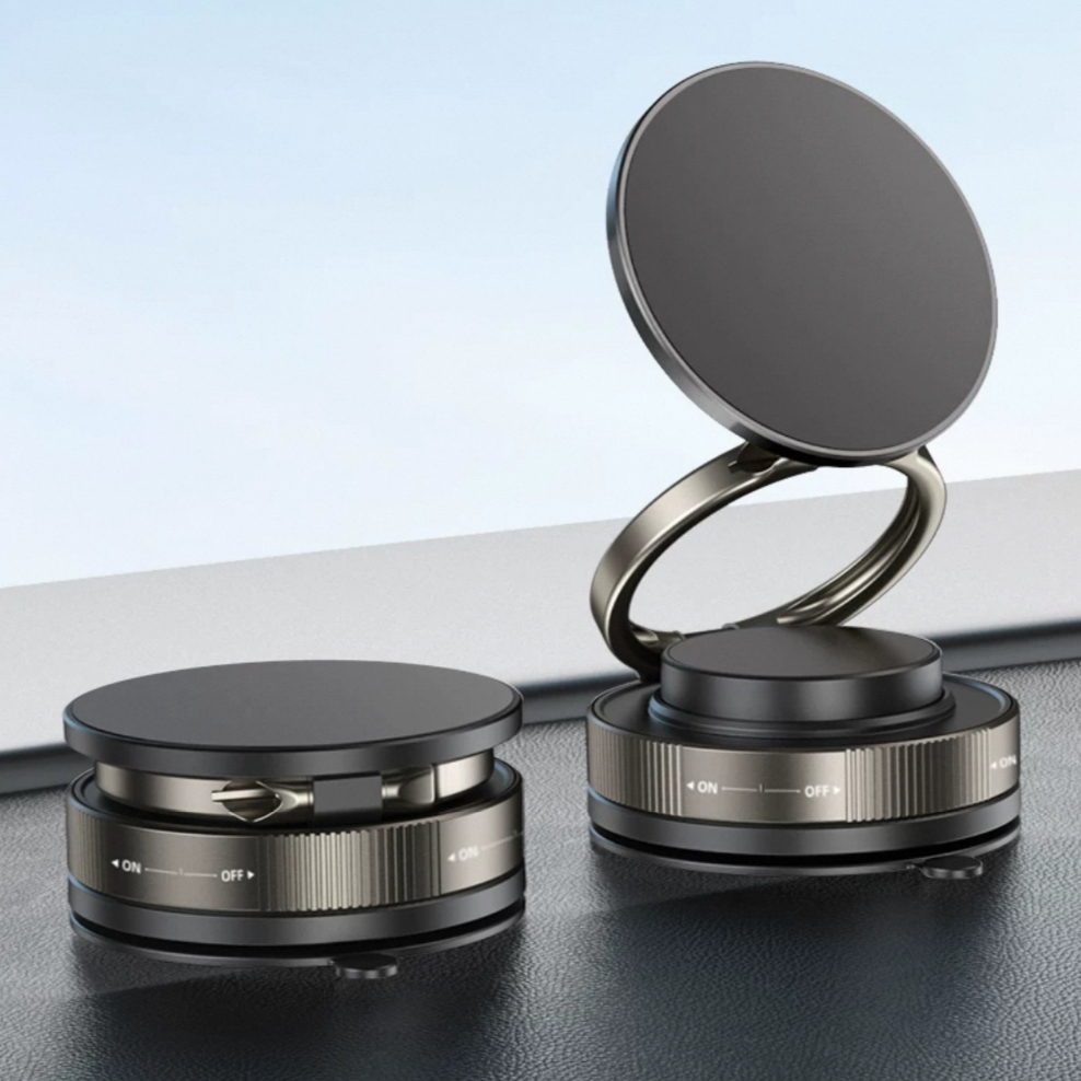 Suporte De Celular Com Ventosa Magnetica De Sucção Suporte Magnetico Dobrável Para Carro Parede Mesa