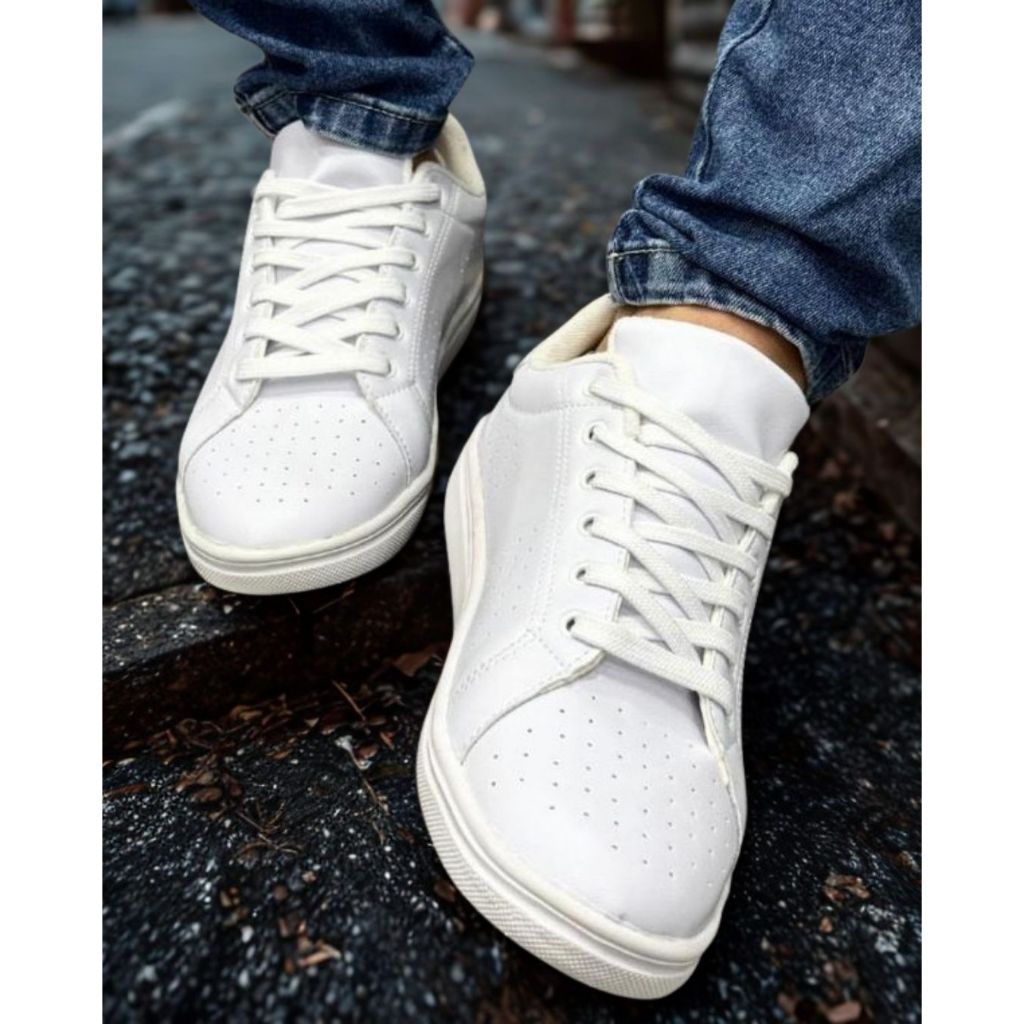 Sapatênis Masculino Branco Tênis Masculino Casual Branco Conforto Dia a Dia