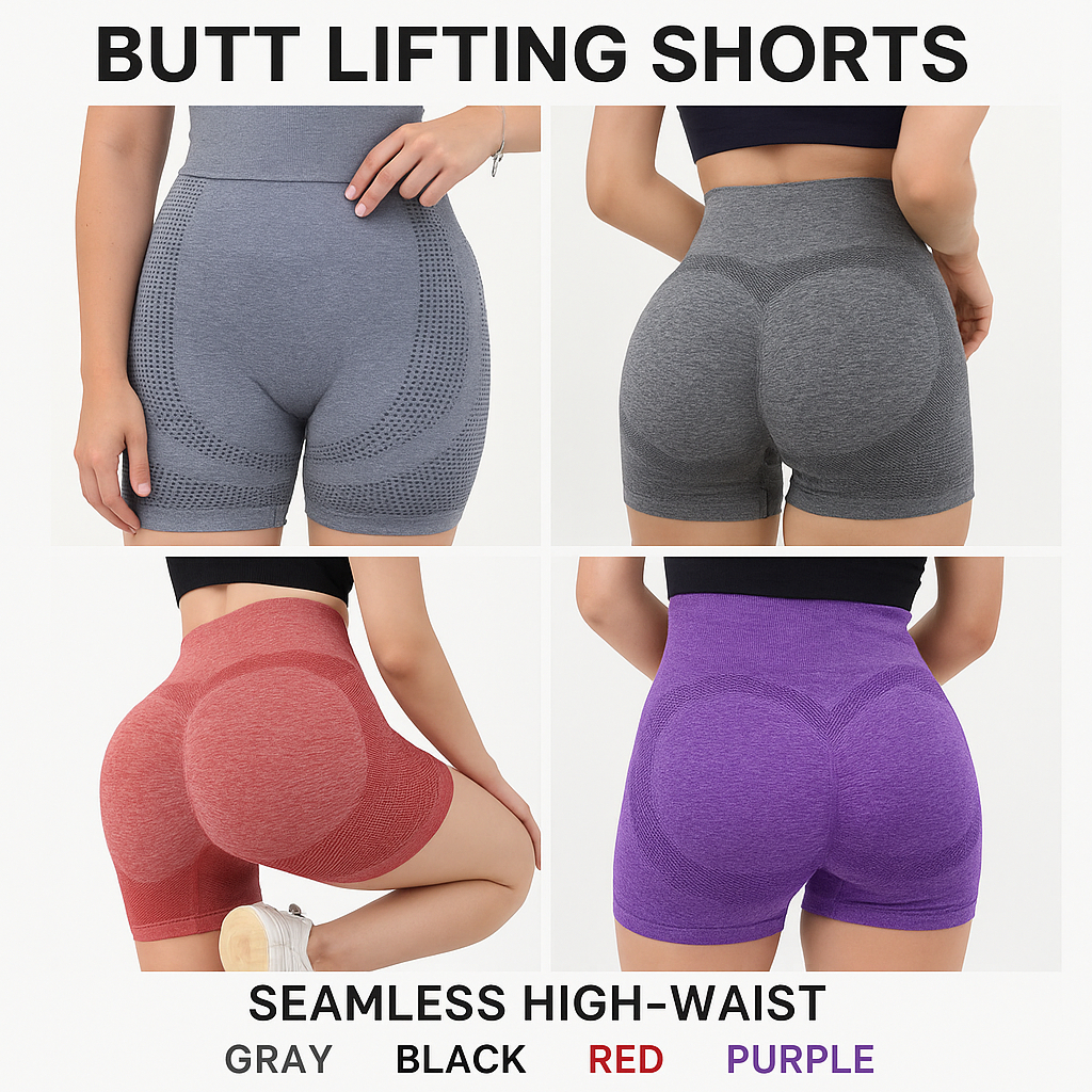 Short Treino Modelador Cintura Alta Academia Fitness Corrida Empina e Levanta Bumbum Yoga CrossFit Conforto