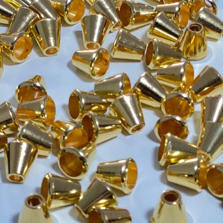 Ponteira ABS Dourada Sino Pacote Com 100/300/500/1000 Unidades em Oferta na Shopee