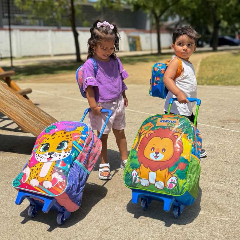 KIT ESCOLAR DE CARRINHO 17” XERYUS/ MOCHILA DE RODINHA/ MOCHILA INFANTIL
