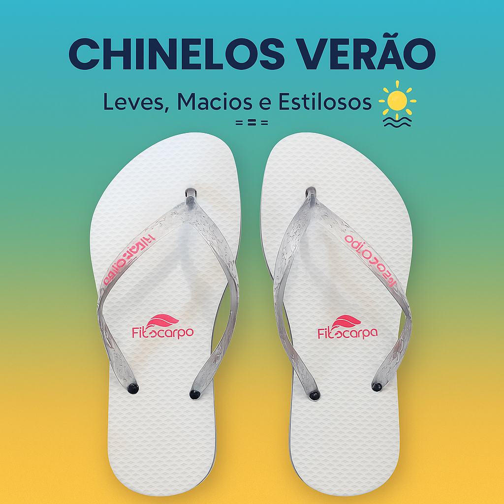 Chinelo Feminino Verão Leve Confortável Estiloso Moda Praia Tendência Atual