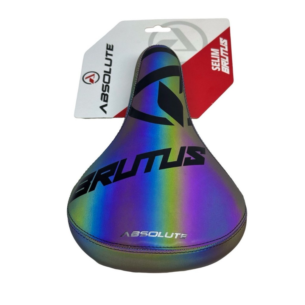 Selim de bicicleta Absolute Brutus Camaleão aro iris lançamento freeride bmx dirt grau rl resistente