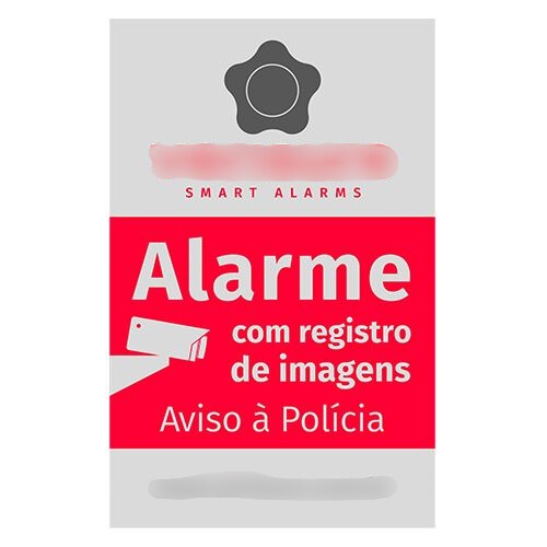 Placa Segurança monitoramento