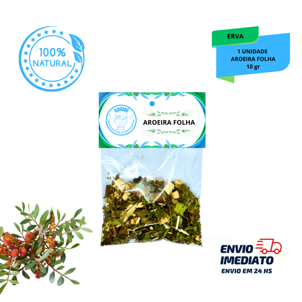 Erva Aroeira Folha 10g Uso em Banhos, Chás e Práticas Tradicionais