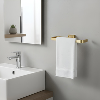 Porta Toalha De Rosto Para Banheiro Luxo Gold Alumínio Lavabo Dourado em Oferta na Shopee