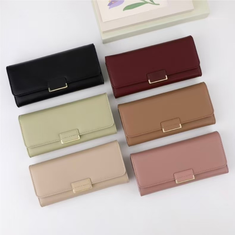 Carteira Feminina Comprida Grande Tripla Longa Porta Cartão Multiuso Com Alça Moda Elegante Fashion Couro Sintético em Oferta na Shopee