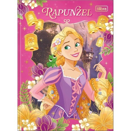 CADERNO BROCHURA CAPA DURA COLEGIAL PRINCESAS 160 FOLHAS TILIBRA