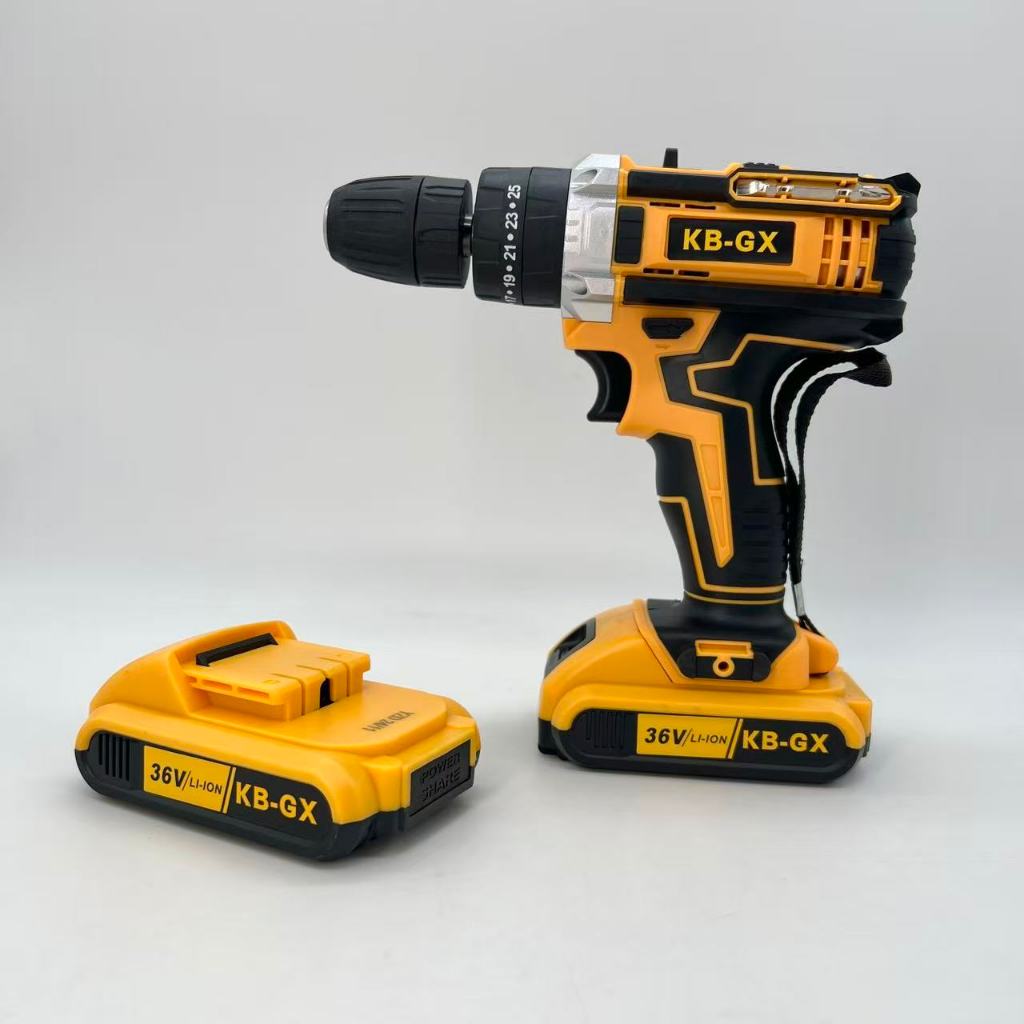 Parafusadeira Furadeira de Impacto Sem Fio Bateria Recarregável 36V 2 Baterias Com Maleta Completo