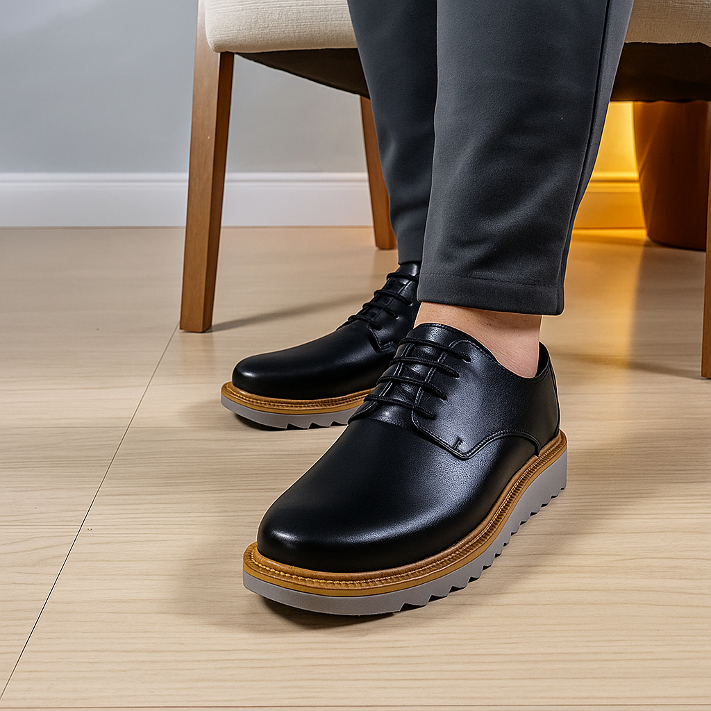 Sapato Casual Derby Tratorado Comfort DuPrado