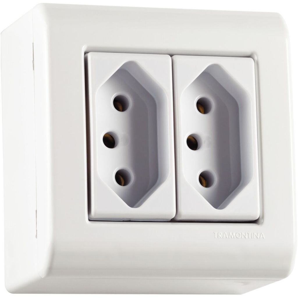 Tomada Dupla Externa 20a Lizflex Tramontina