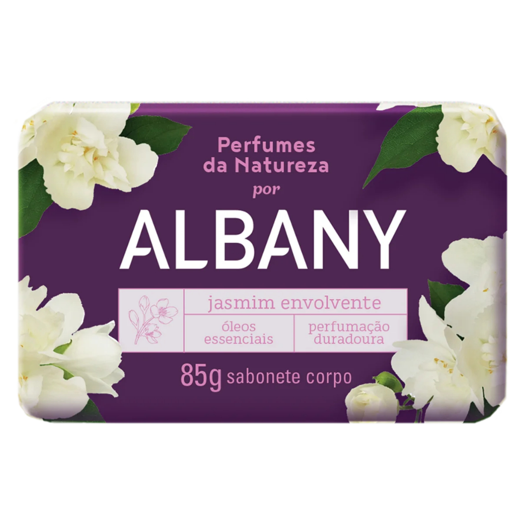 Sabonete Em Barra Albany Perfumes Da Natureza Jasmim Envolvente Com 85g