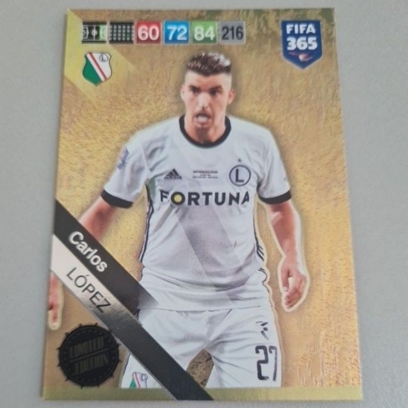 Card 505 - Limited Edition - Carlos López, LEGIA WARSAW - Panini Adrenalyn XL FIFA 365 2019