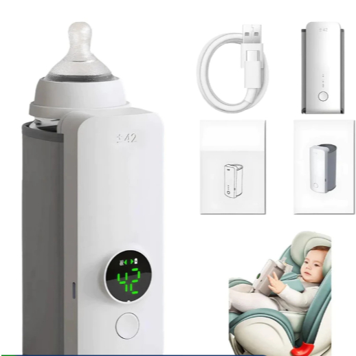 Aquecedor De Mamadeiras Recarregável Com Visor LCD