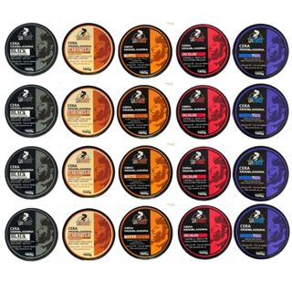 Kit 20 ceras capilares (Incolor, Matte, Caramelo, Black e Teia) 150g a unidade - LGN Barber em Oferta na Shopee
