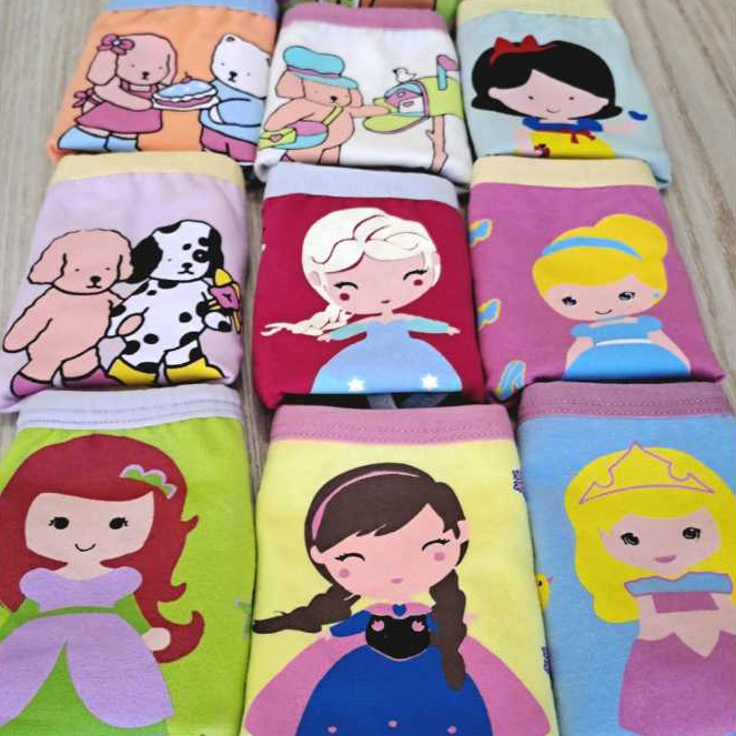 Kit com 10 Calcinhas Infantil para Desfralde | Algodão Macio, Não Aperta, Confortável | Menina