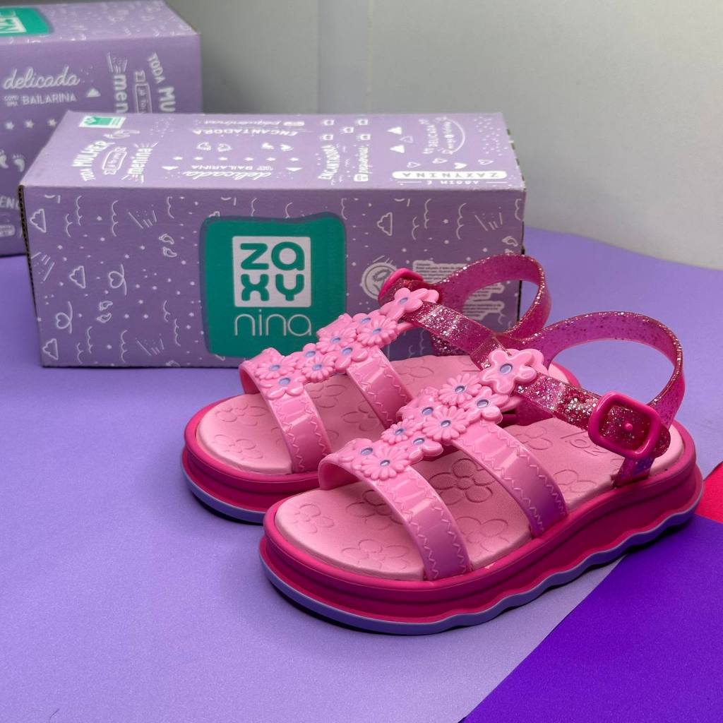 Sandália de Bebê Zaxynina Garden Zaxy Papete Auto colante ajustavél 19224