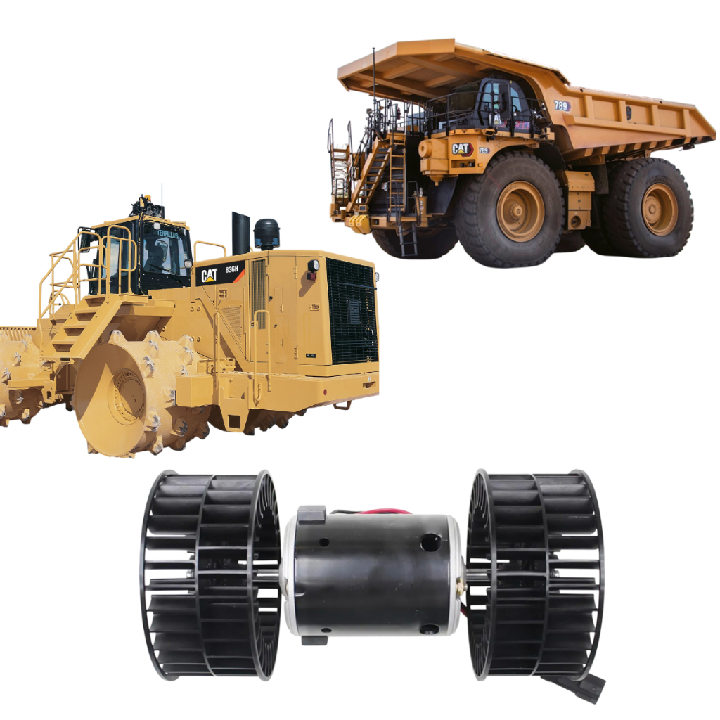 MOTOR VENTILADOR AR CATERPILLAR  TRATOR TIPO ESTEIRA D10R, PÁ CARREGADEIRA 950G, MOTONIVELADORA 16H NA