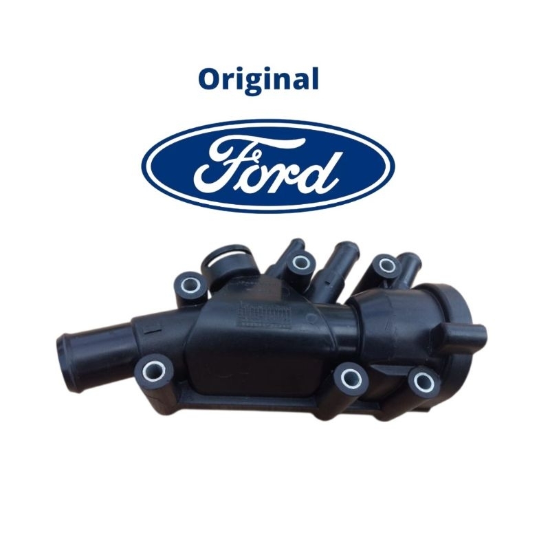 Carcaça Válvula Termostatica Zetec Rocam + Junta Original Ford
