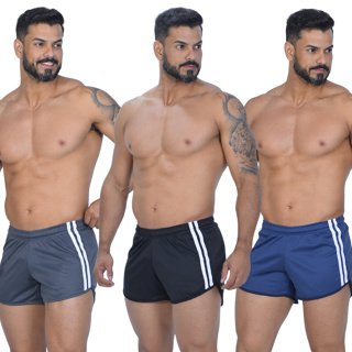 Kit 3 Short Masculino Curto Dry Fitness Bermuda Atividade Física Academia em Oferta na Shopee