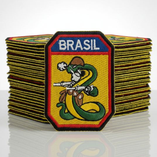 patch bordado brasil cobra feb Força Expedicionária Brasileira cobra vai fumar termocolante