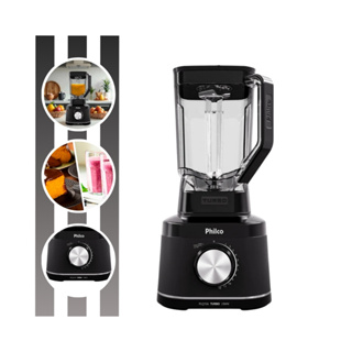 Liquidificador Linha Concept Potência de 1500w 3,1l Turbo Plq15a Com 12 Velocidades Philco em Oferta na Shopee