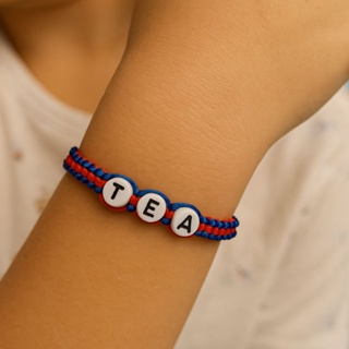 Pulseira de macramê TEA - AUTISTA fecho regulavel em Oferta na Shopee