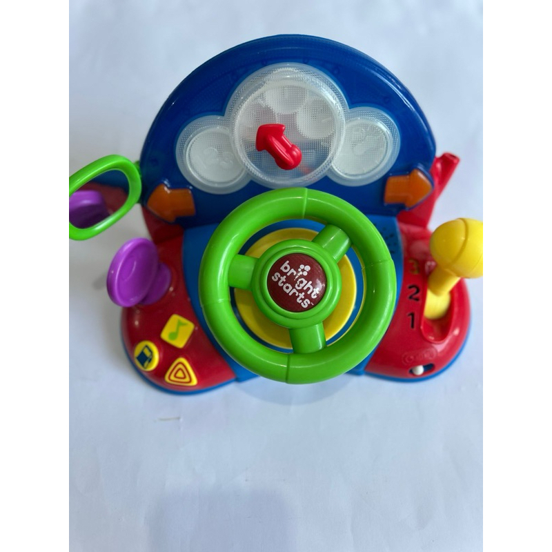 Brinquedo Volante Infantil Painel de Direção Educativo Interativo Musical Luz Sons Importado Bright Starts