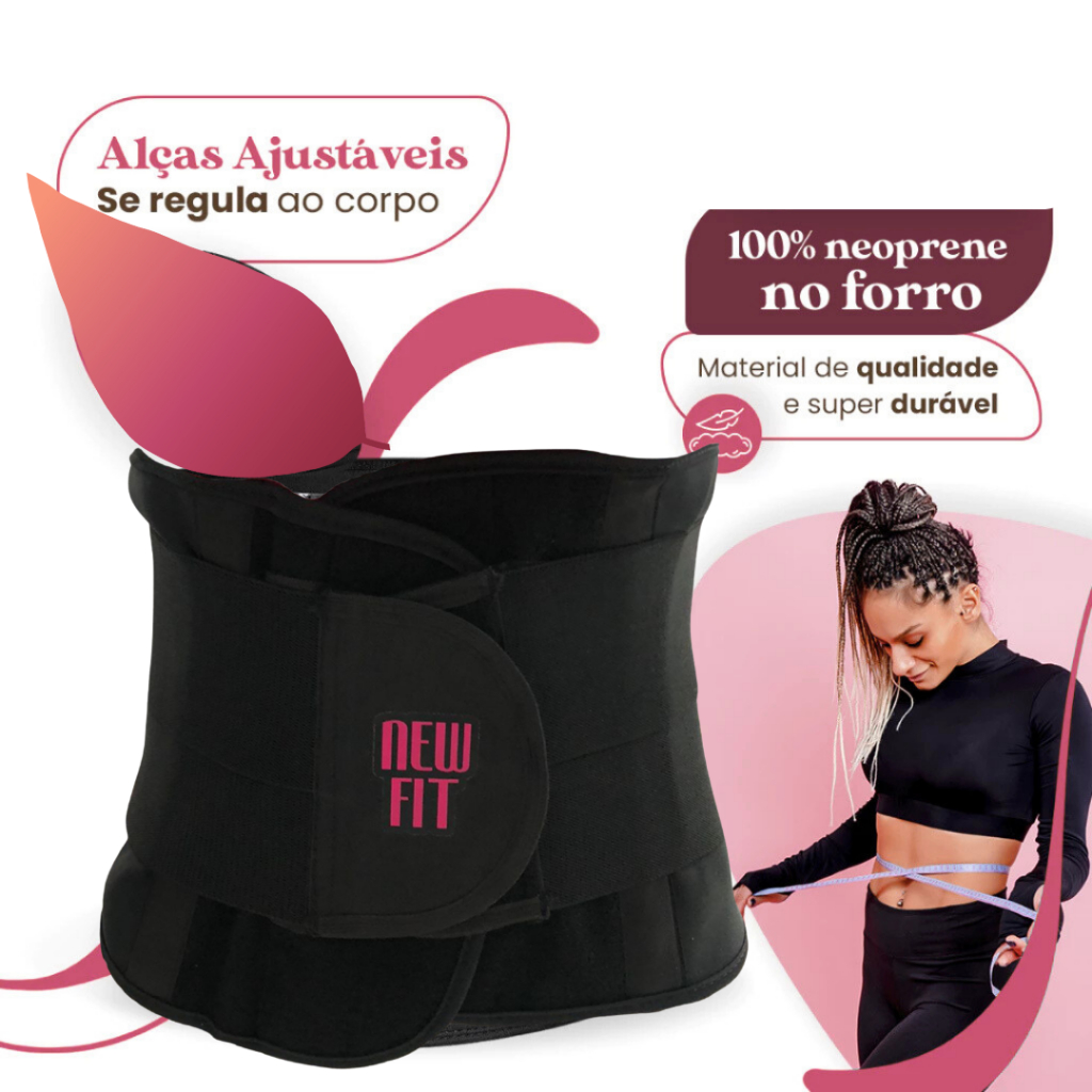 Cinta modeladora abdominal Unissex pos-parto Alta Compressão com elastico duplo com material respiratorio e 10 tala
