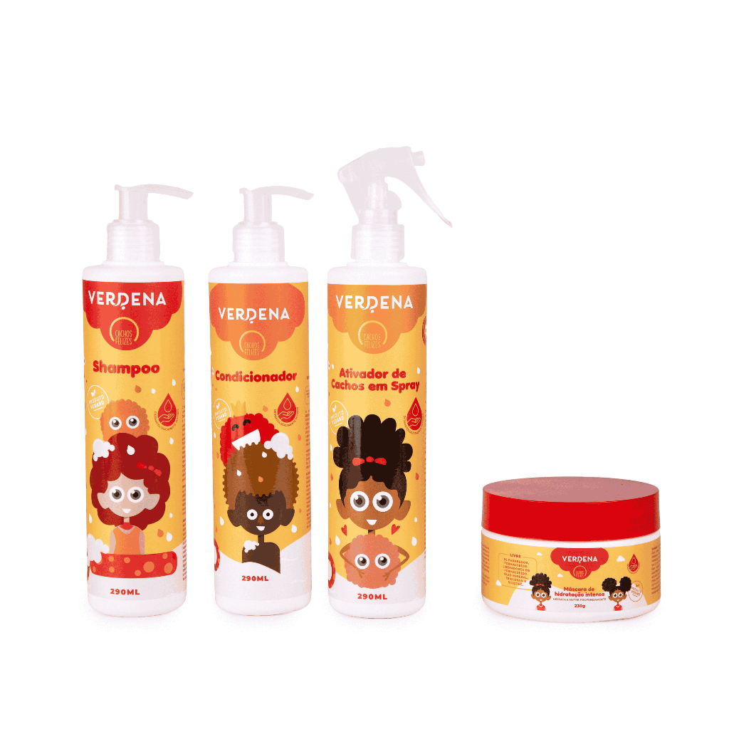 Kit infantil Cachos Felizes Verdena Baby