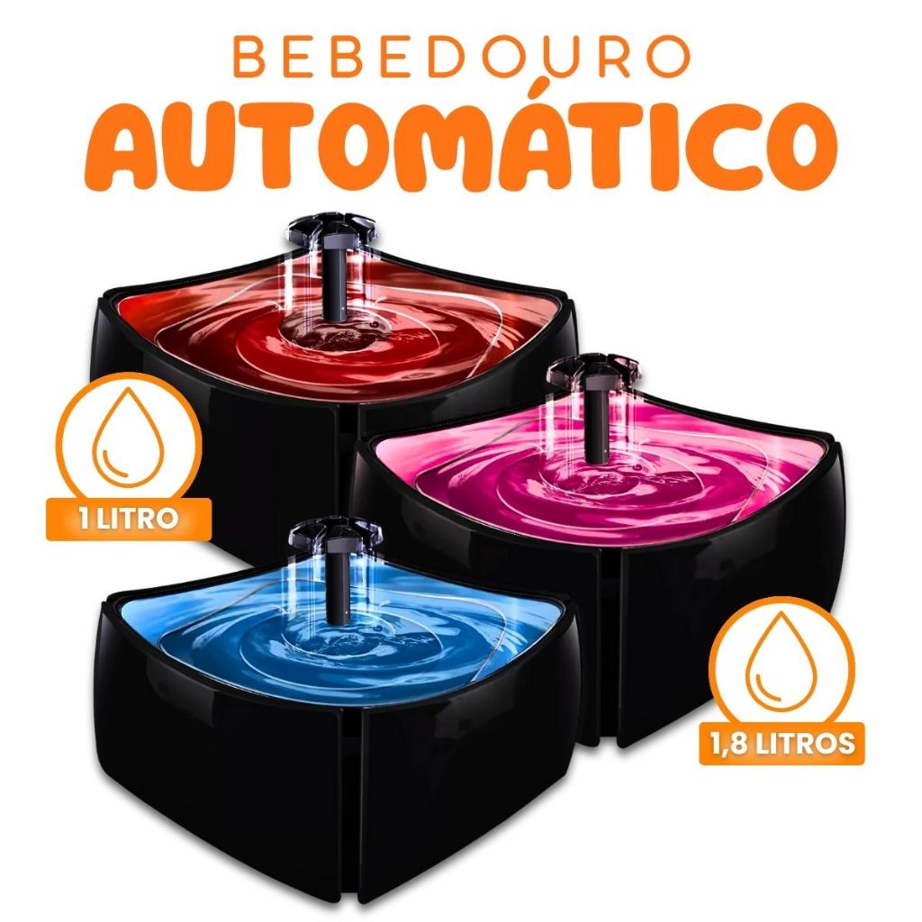 Bebedouro Fonte Elétrica Água Para Cachorro Gato Mec em Oferta na Shopee