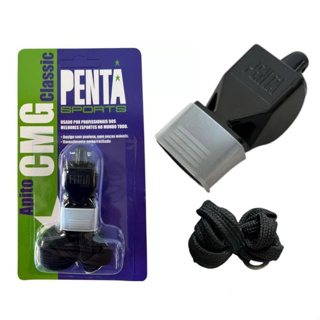Apito FOX 40 preto Profissional Penta Sports Esportivo esporte para Arbitro Juiz de futebol Sinalizador Sonoro