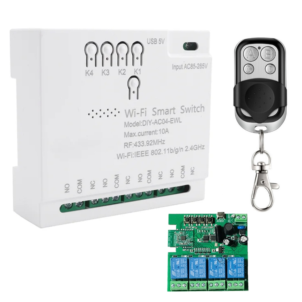 Sonoff Pulso 110v 220v Wifi 4ch Relé Ac 85-250v Dc 5v + Rf