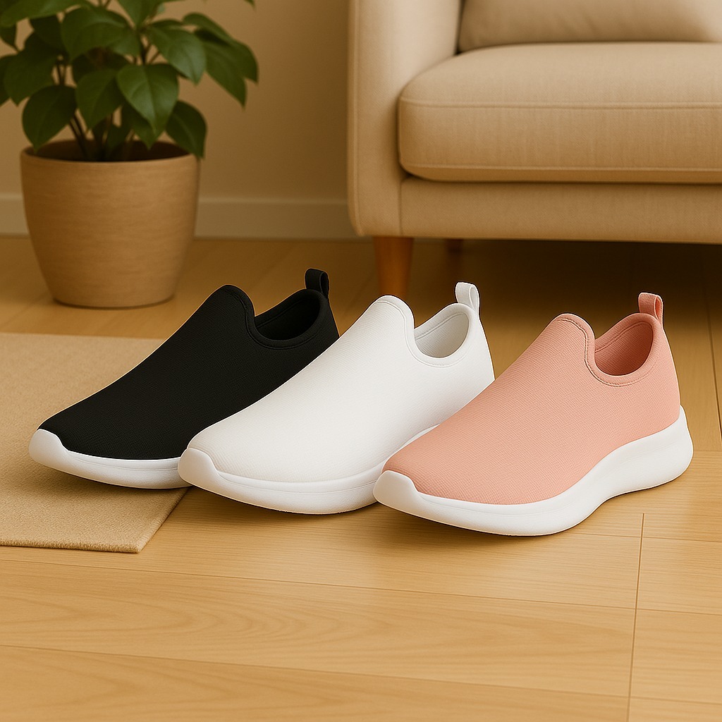 Tênis Meia Calce Fácil Tecido Confortável e Respirável Tênis Feminino Academia