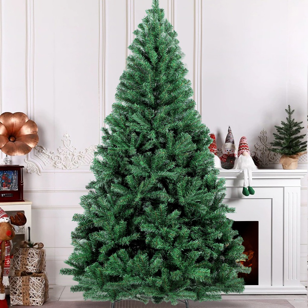Árvore de Natal Grande Pinheiro Decoração Luxo Base Ferro Com Parafuso e Antiderrapante