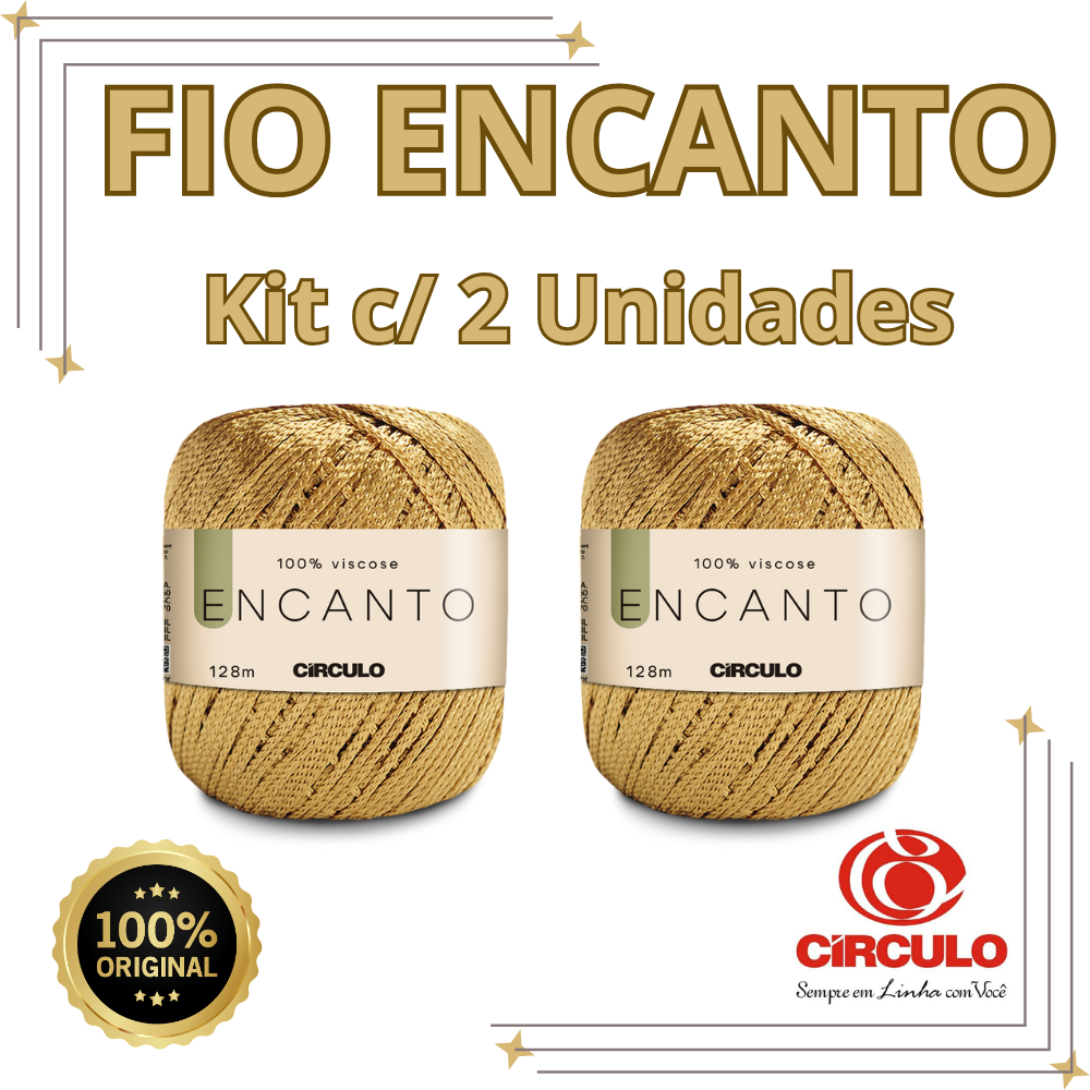 KIT C/2 Un Fio Encanto Círculo 100g - Tradicional e Slim - Linha Encanto - Envio rápido em Oferta na Shopee