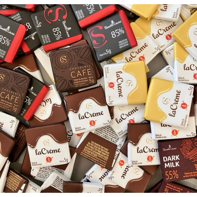 Kit 30 un. Cacau Show tablete chocolate 5g / Páscoa / Brinde / Festa / Aniversário / Lembr...