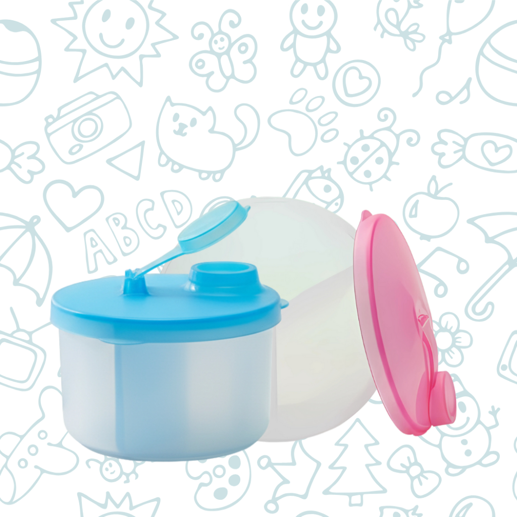 Kit 1-5 Porta Leite Em Pó 120g Infantil Murano Dosador 3 Em 1 Para Bebê REF 162 100 LIMITES em Oferta na Shopee