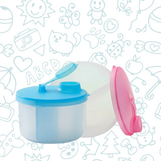 Porta Leite Em Pó 120g Murano Dosador Com 3 Divisórias Para Bebê – Livre BPA Prático UNIFY