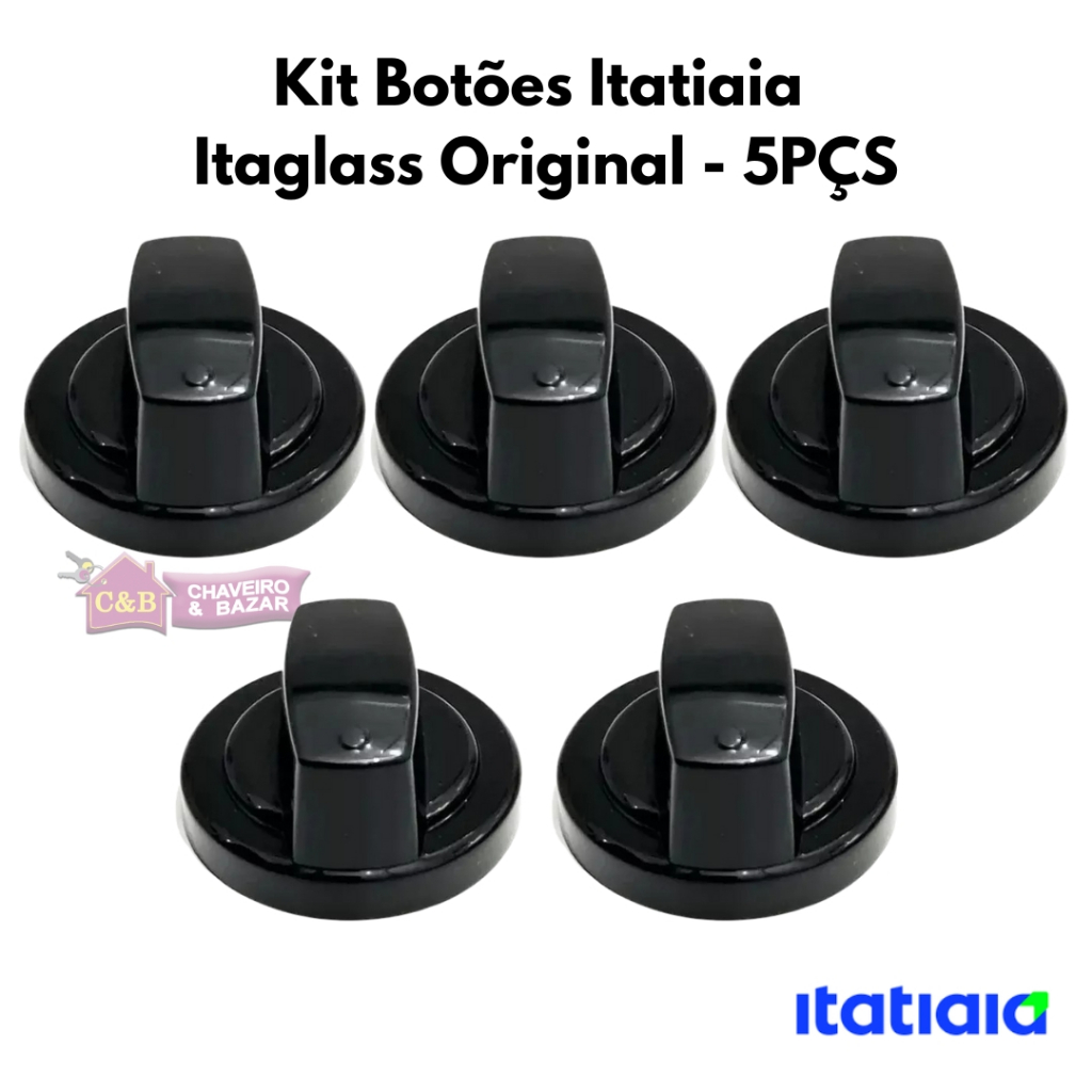 Botão Manipulo Fogão Itatiaia Itaglass Original 5PÇS