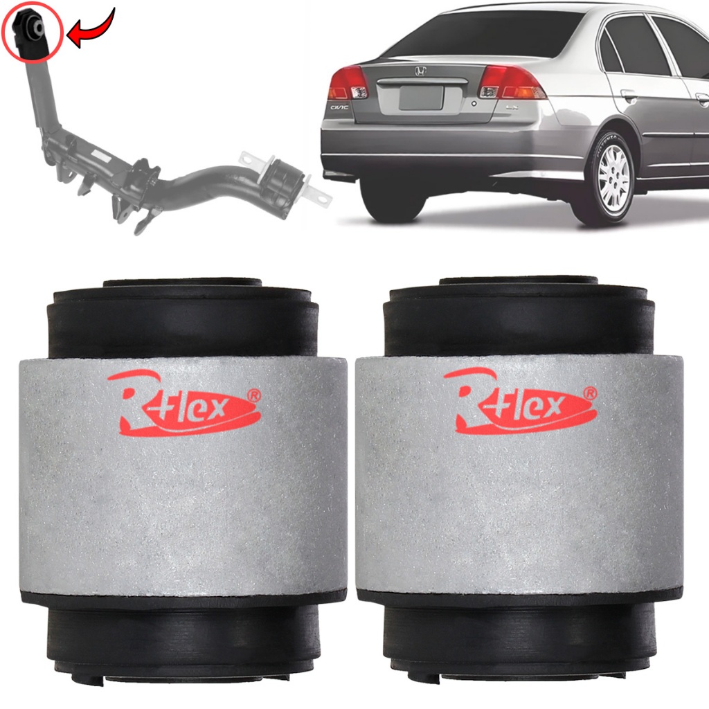 Par Buchas Tirante Inferior Facão Traseira Honda Civic 2001 à 2006 em Oferta na Shopee